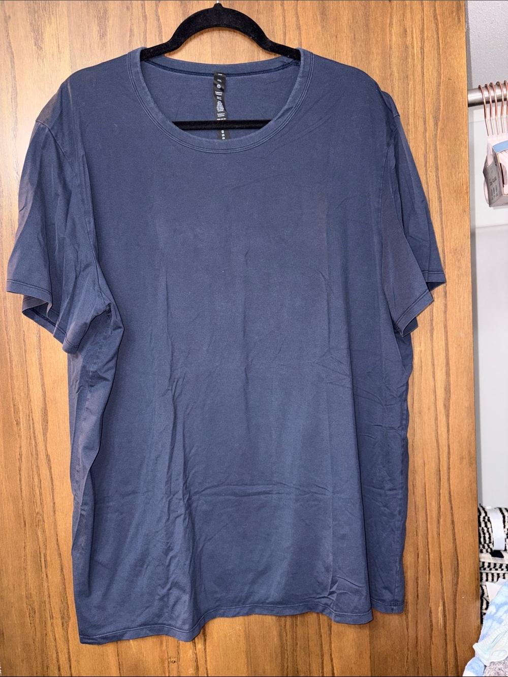 lululemon athletica Men's Crew Neck Tee - Navy Blue